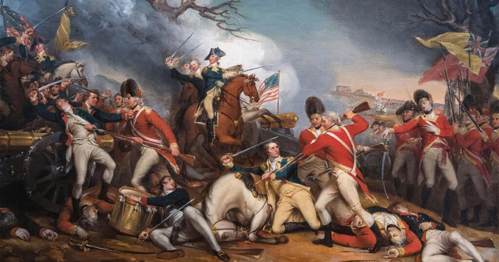 The Death of General Mercer at the Battle of Princeton, January 3, 1777, by John Trumbull, ca. 1789-1831